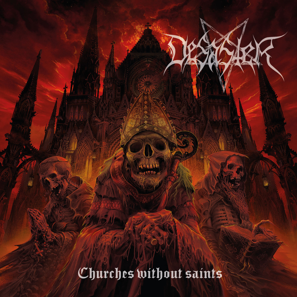 DESASTER - Churches Without Saints [DARK GOLDENROD] (LP)