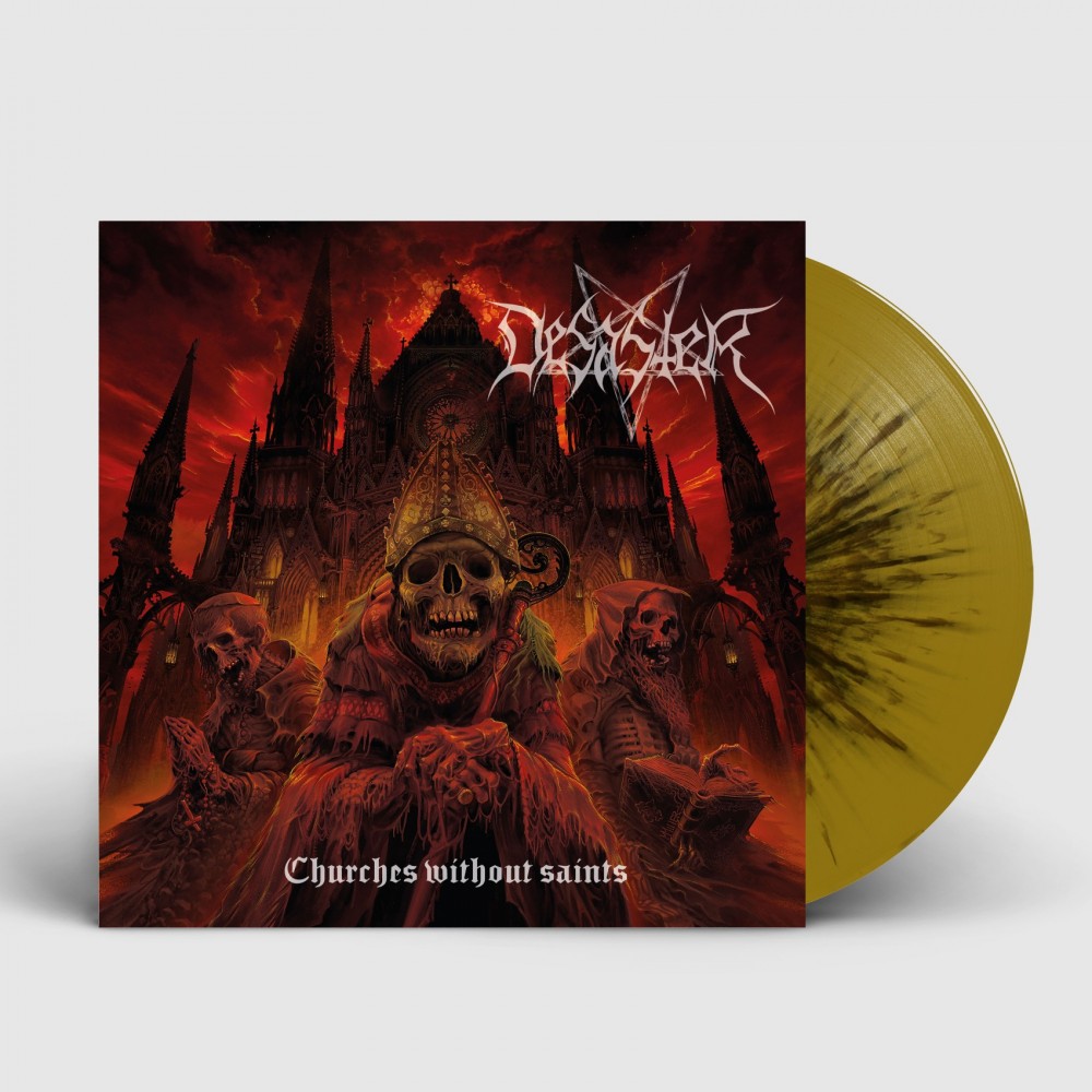DESASTER - Churches Without Saints [GOLD/BLACK] (LP)