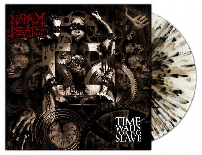 NAPALM DEATH - Time Waits For No Slave [EMP WHITE SPLATTER] (LP)