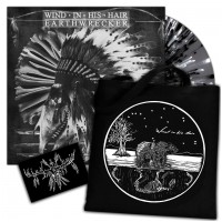 WIND IN HIS HAIR - Earthwrecker GREY SPLATTER + Patch + Tote Bag (BOXLP)